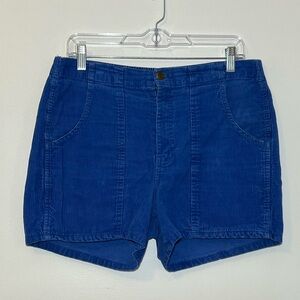 Vintage Fast Breakers Blue Corduroy Shorts